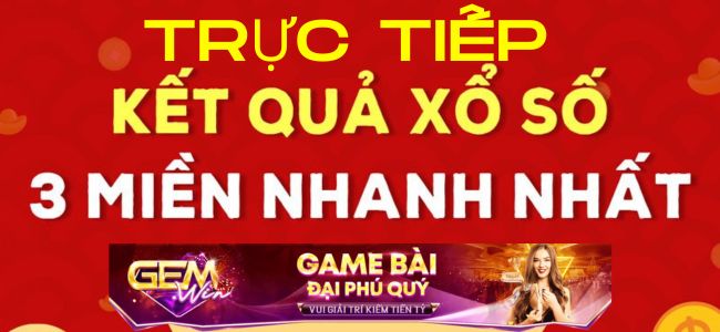 Hướng dẫn xem trực tiếp kết quả xổ số 3 miền tại Gemwin